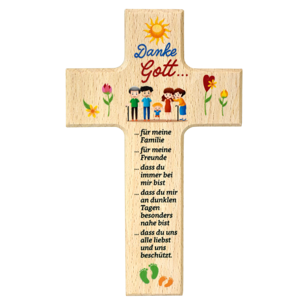Holzkreuz-Dankesgebet Holzkreuz-Dankesgebet