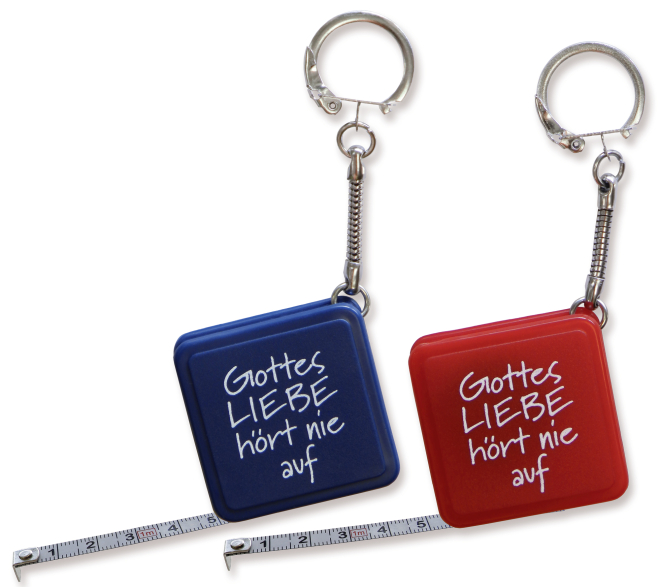 Schlüsselanhänger "Bandmaß"