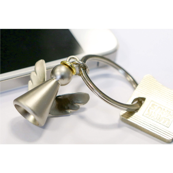 Schlüsselanhänger Engel aus Metall