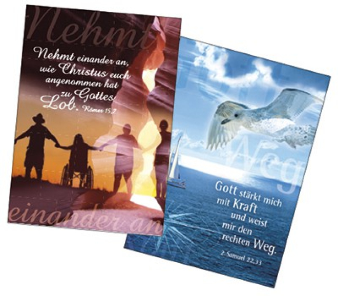 Paket: Bibelwort-Postkarten (60 Stück)