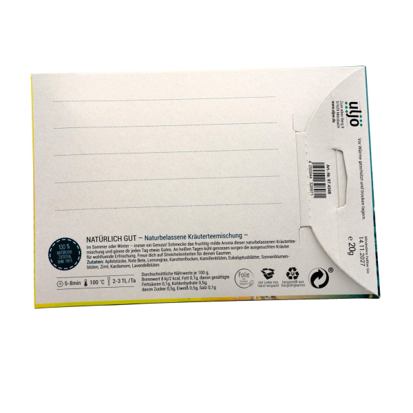 Grußkarte Jahreslosung 2026 - mit Kräuterteemischung