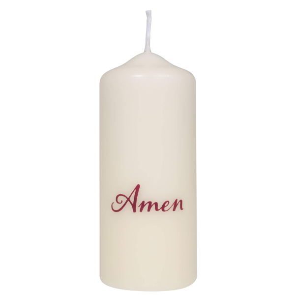 Kerze - Amen (groß)