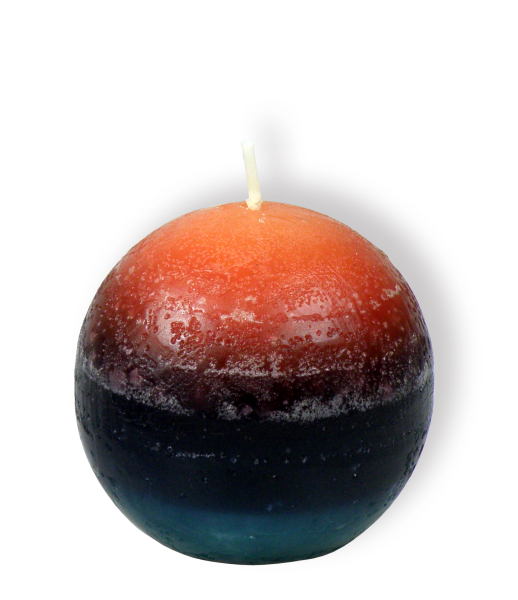 Regenbogenkerze Kugel - mittel