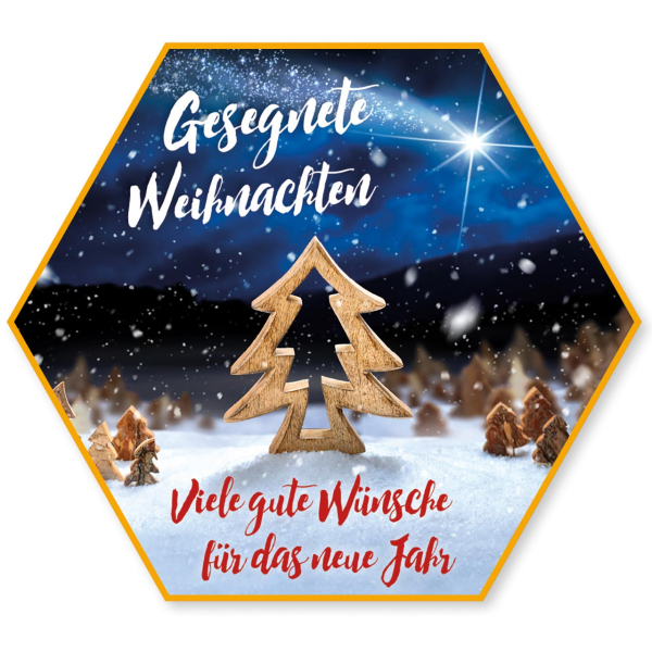 Schafmilchseife "Stern" - Gesegnete Weihnachten