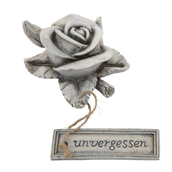 Grabschmuck "Unvergessen" - Rosenblüte
