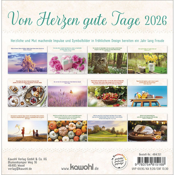 Kalender-Von Herzen gute Tage 2026