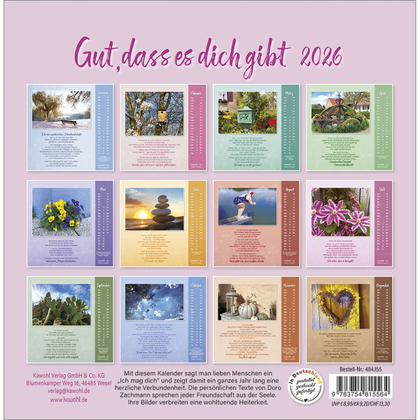 Kalender-Gut, dass es dich gibt 2026 Kalender-Gut, dass es dich gibt 2026