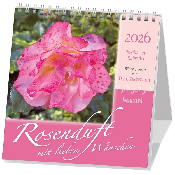Kalender-Rosenduft mit lieben Wünschen 2026