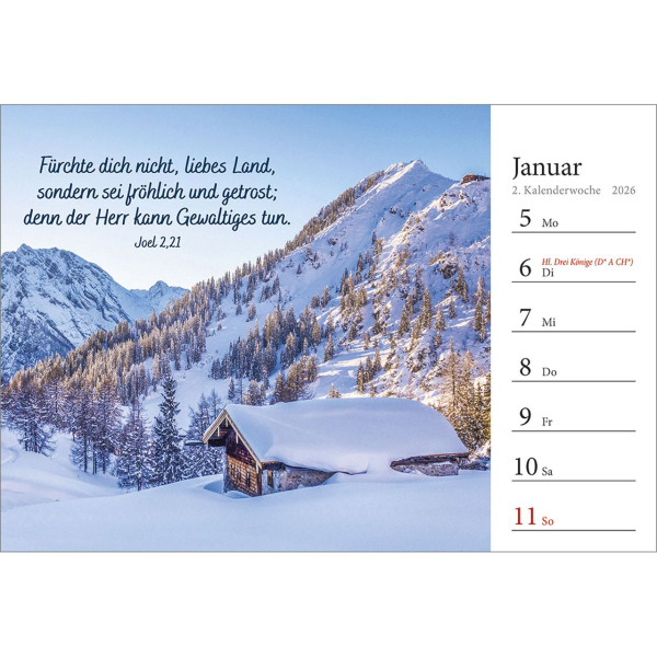 Kalender-In deine Hand stell ich den Tag 2026