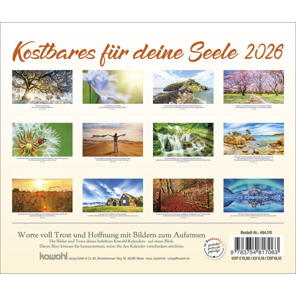 Kalender-Kostbares für deine Seele 2026