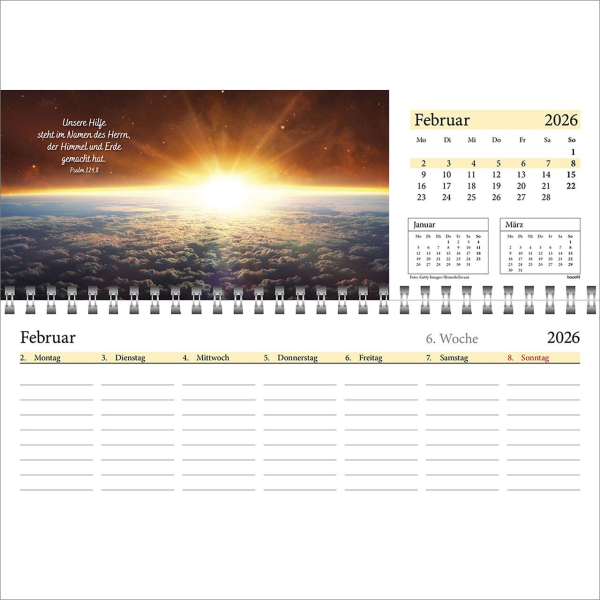 Tischkalender-In deine Hand leg ich den Tag 2026