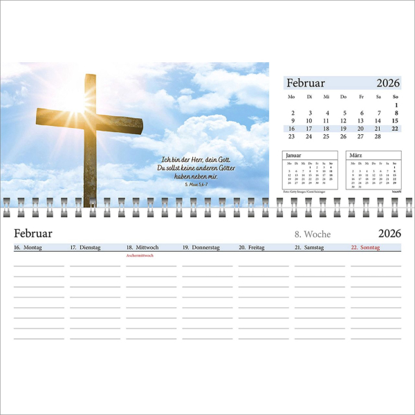 Tischkalender-In deine Hand leg ich den Tag 2026