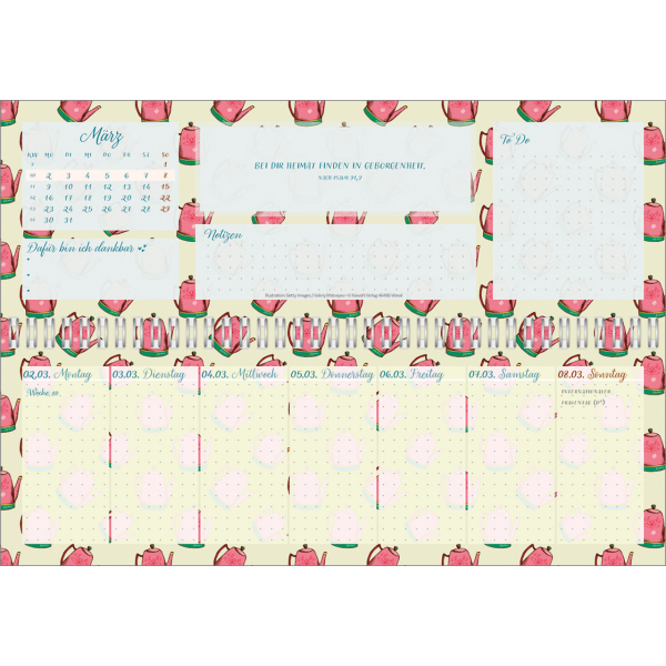 Tischkalender-Meine fröhlich-bunte Segenswoche 2026 Tischkalender-Meine fröhlich-bunte Segenswoche 2026