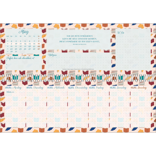 Tischkalender-Meine fröhlich-bunte Segenswoche 2026 Tischkalender-Meine fröhlich-bunte Segenswoche 2026