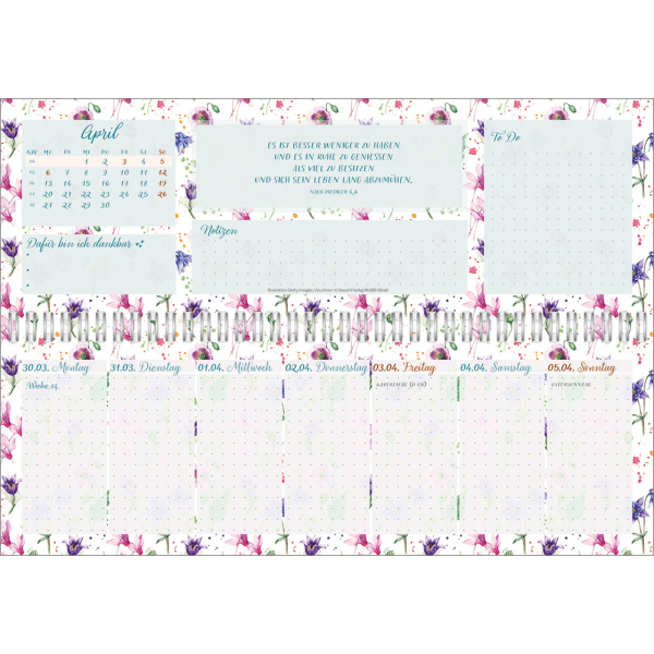 Tischkalender-Meine fröhlich-bunte Segenswoche 2026 Tischkalender-Meine fröhlich-bunte Segenswoche 2026
