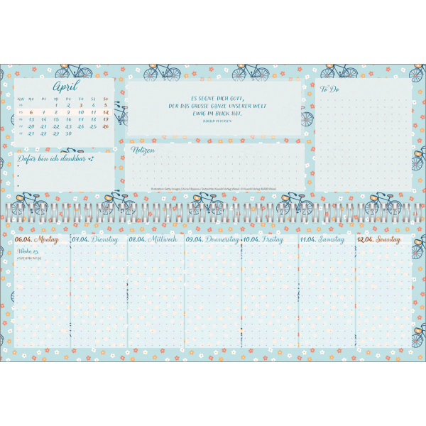 Tischkalender-Meine fröhlich-bunte Segenswoche 2026 Tischkalender-Meine fröhlich-bunte Segenswoche 2026