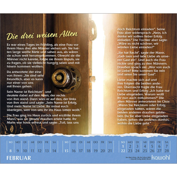 Kalender - Aus dem Leben - für das Leben 2025