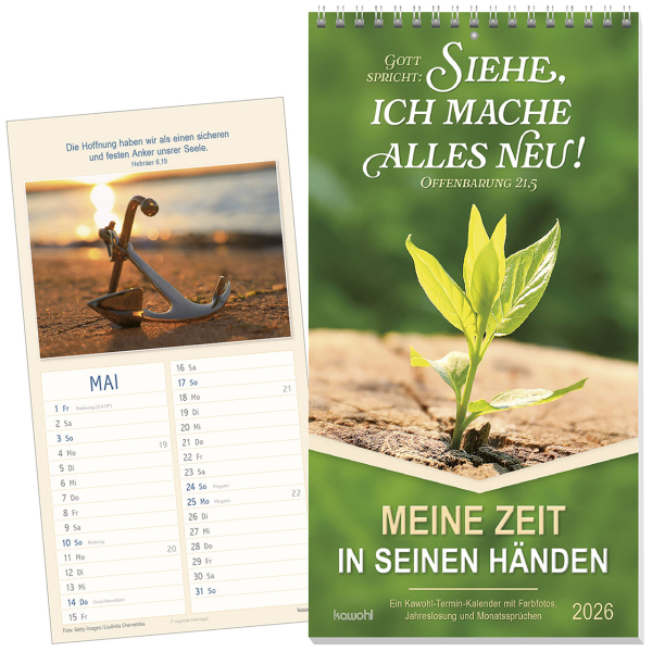 Kalender-Meine Zeit in seinen Händen 2026