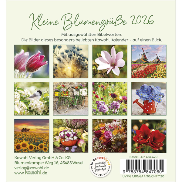 Kalender-Kleine Blumengrüße 2026