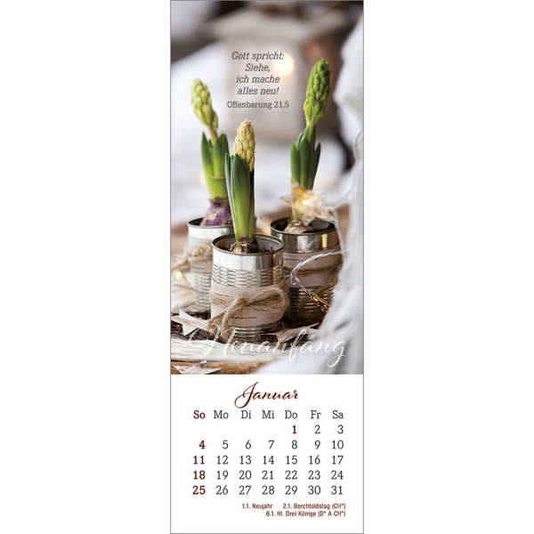Lesezeichenkalender-Den Augenblick genießen 2026