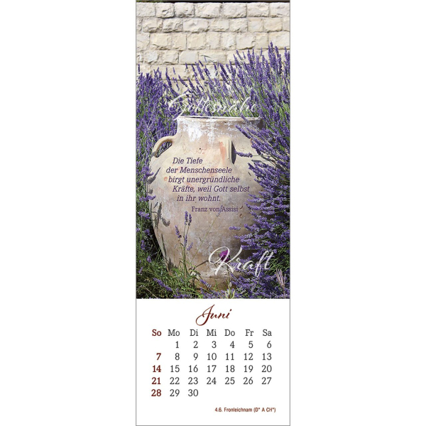 Lesezeichenkalender-Den Augenblick genießen 2026