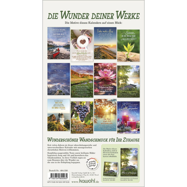 Kalender-Die Wunder deiner Werke 2026 Kalender-Die Wunder deiner Werke 2026