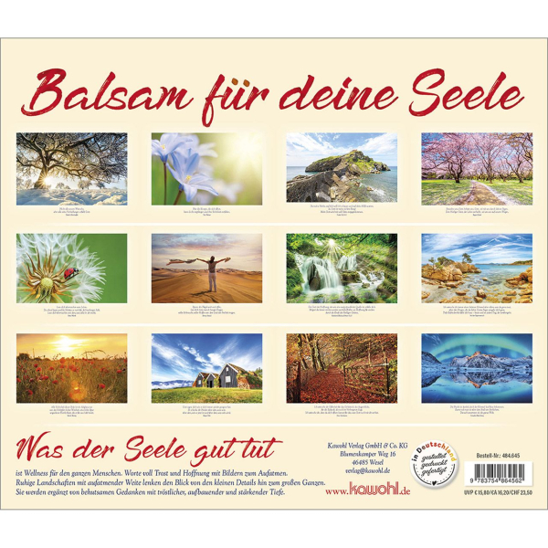 Kalender-Balsam für deine Seele 2026 Kalender-Balsam für deine Seele 2026