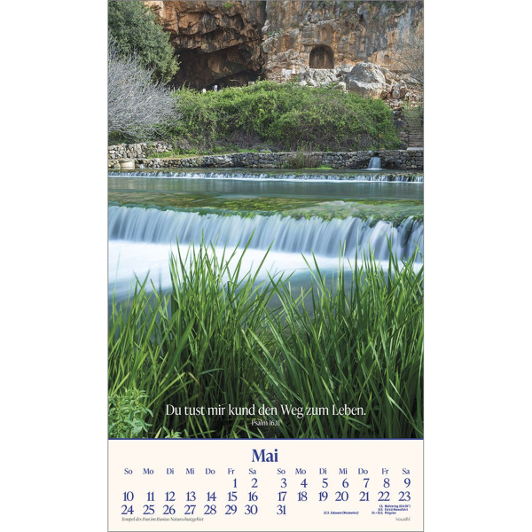 Wandkalender-Das Heilige Land 2026 Wandkalender-Das Heilige Land 2026