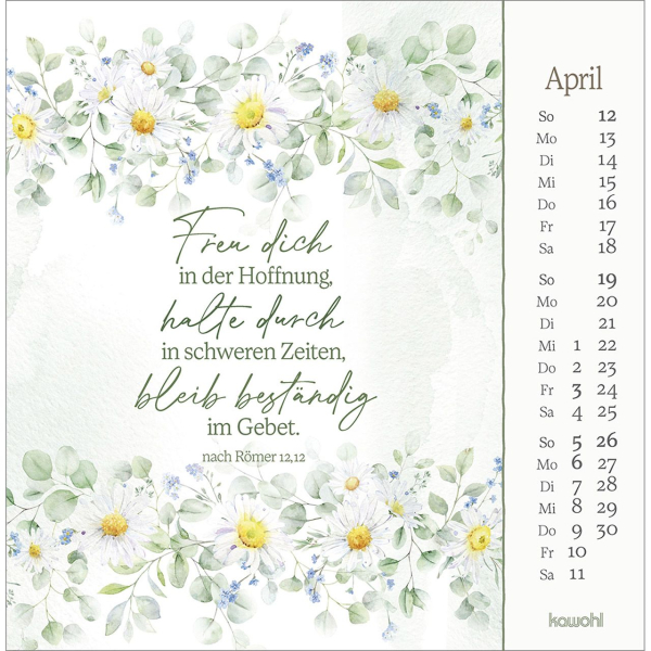 Kalender-Vor dich bring ich, was mich bewegt 2026