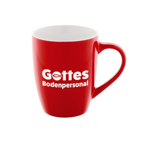 Tasse - Gottes Bodenpersonal - Rot