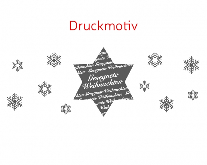 Teeglas "Stern" - Gesegnete Weihnachten