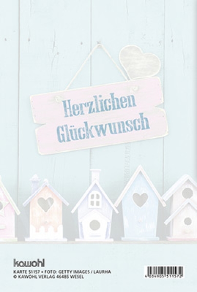 Faltkarte "Herzlichen Glückwunsch - Gott segne dich im neuen Lebensjahr"