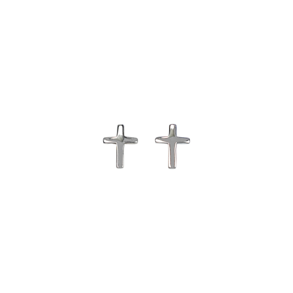 Ohrstecker - Kreuz - 925er Sterlingsilber