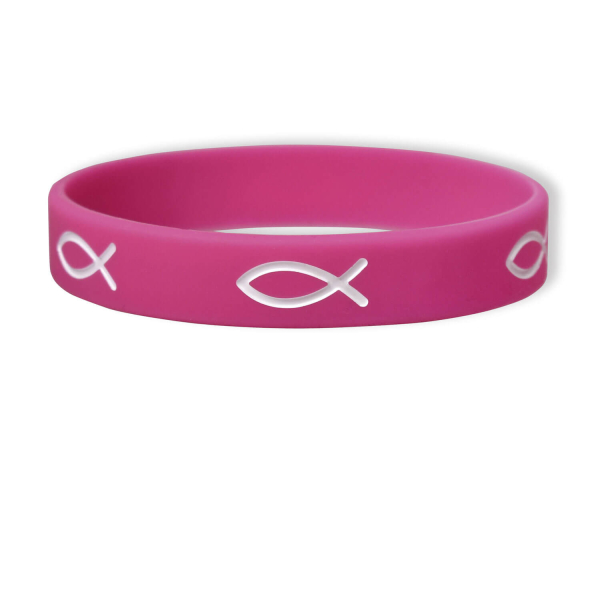 Bekenntnis-Armband "Fisch" - pink