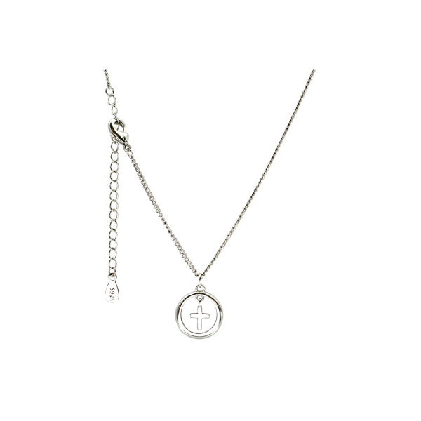 Halskette - Kreuz in Ring