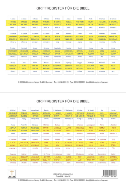 Bibelgriffregister deutsch - mit Apogryphen
