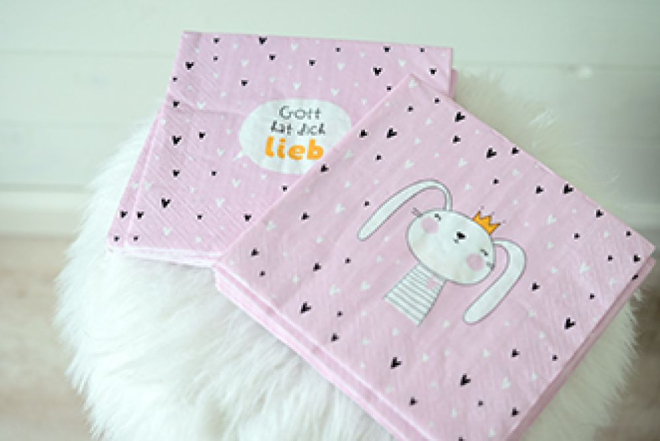 Gott hat dich lieb - Servietten 3er-Set Gott hat dich lieb - Servietten 3er-Set