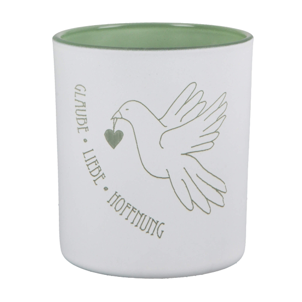 Windlicht "Glaube - Liebe - Hoffnung" - kleine Ausführung