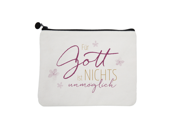 Täschchen "Für Gott ist nichts unmöglich"