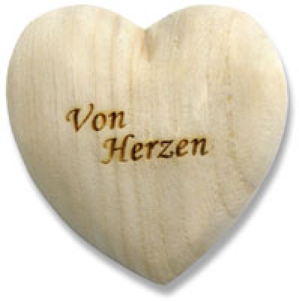 Holzherz "Von Herzen"