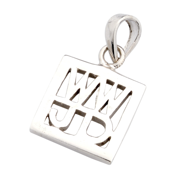 Anhänger "WWJD" - 925er Sterlingsilber