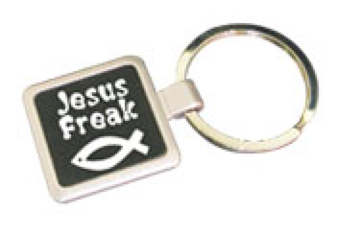 Schlüsselanhänger "Jesus Freak/Fisch" - Metall
