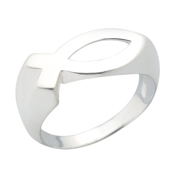 Ring "Fisch groß" - 925er Sterlingsilber