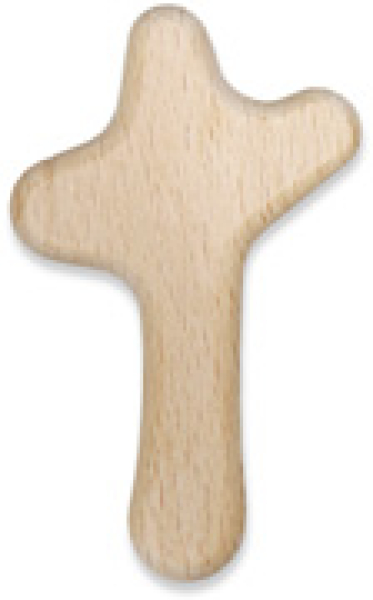 Handschmeichler "Kreuz" - Buchenholz
