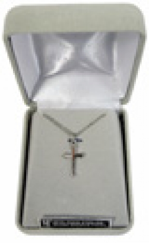 Halskette "Kreuz" - Edelstahl