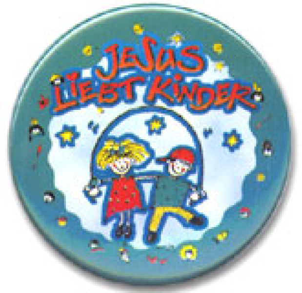 Ansteckbutton "Jesus liebt Kinder"