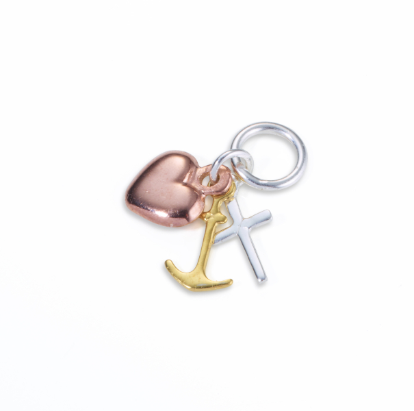 Anhänger "Herz, Anker, Kreuz" - Sterlingsilber