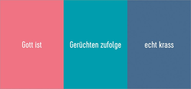 Drei-heilig-keit - Aufsteller