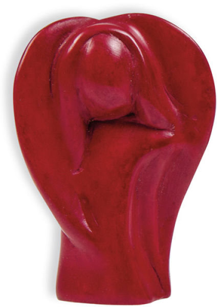 Figur Schutzengel "beschützend" - rot