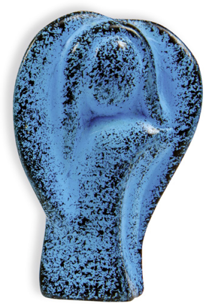 Figur Schutzengel "beschützend" - blau